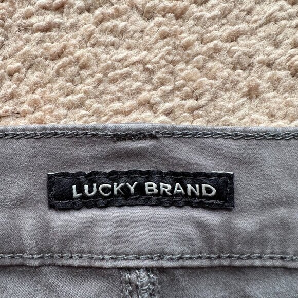 Lucky Brand Jeans Mens 34x32 Straight Leg Grey Denim Mid Rise Pockets - Picture 5 of 13